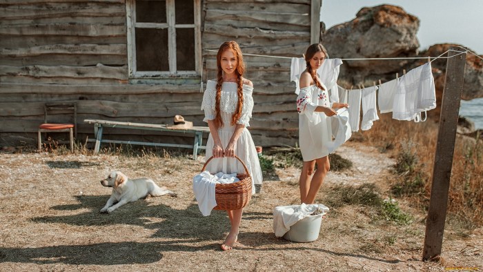 Woman in the village