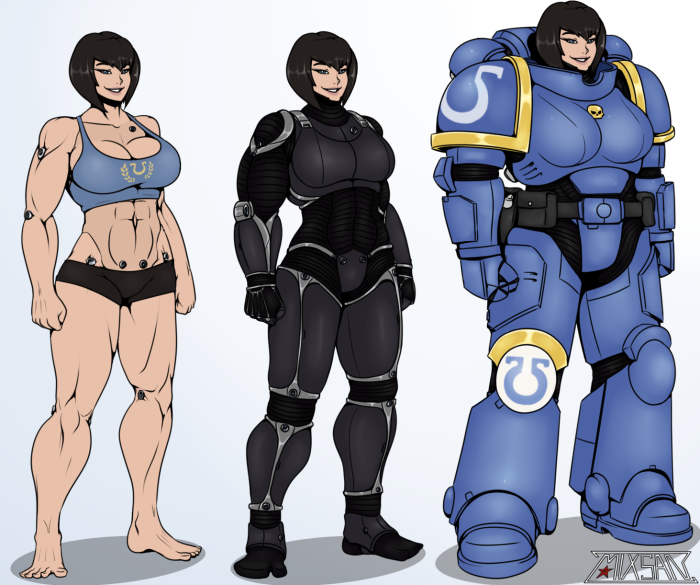 Varhammer 40000 Girl Cosmodesant