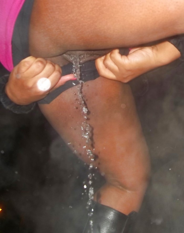 The guy pisses to the girl in the shower