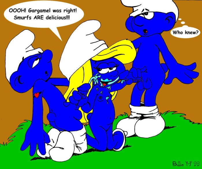Smurfs Smurfetta lesbian comic book