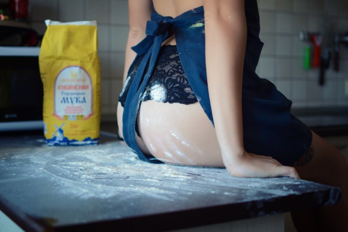 Japanese butt in thongs