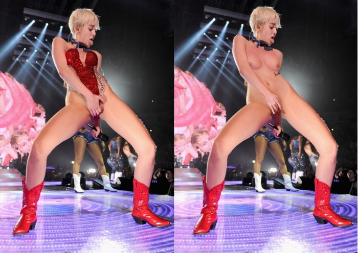 Miley Cyrus Naked in the video