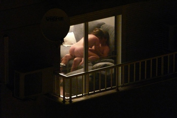 Spied in the windows of houses