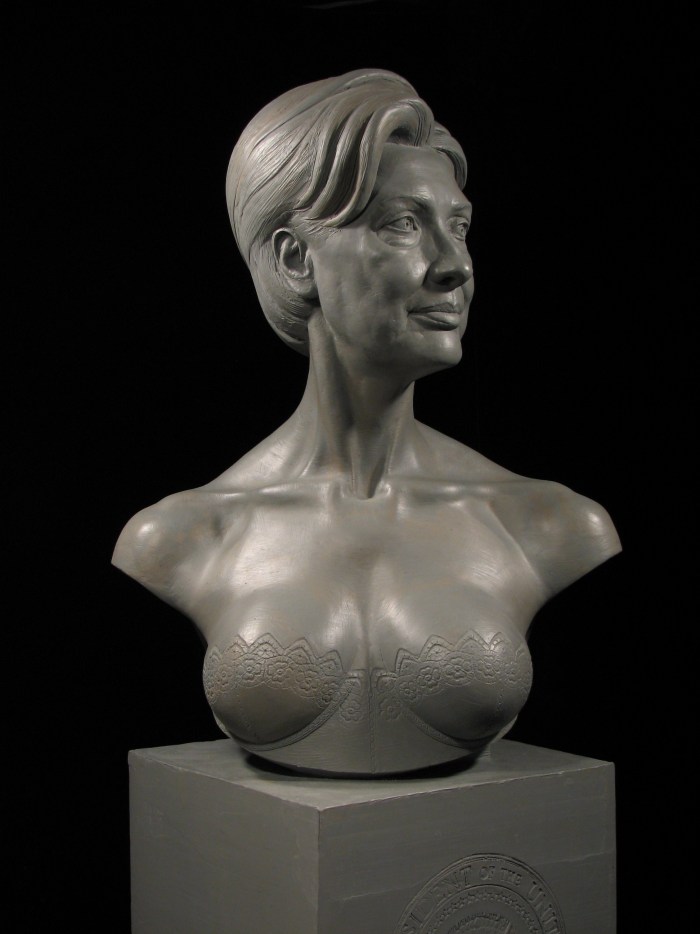 Daniel Edwards of the sculpture