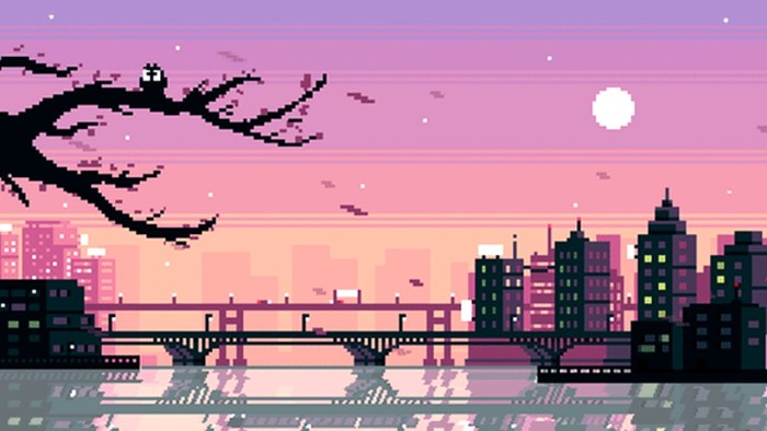 Pixel landscape Sakura
