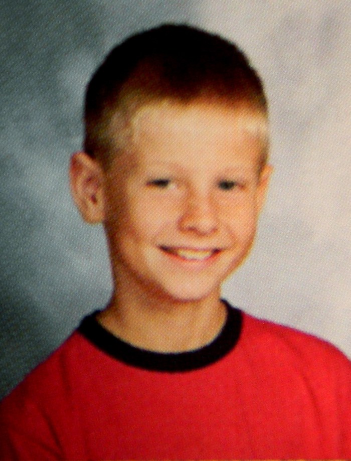 Connor Paolo as a child