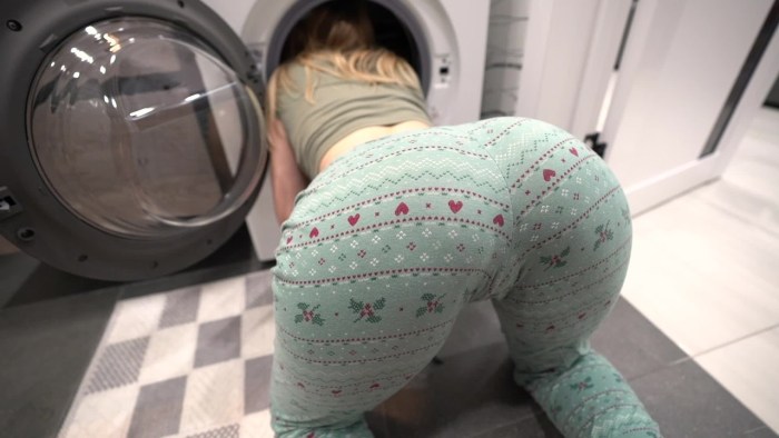The half -sister was stuck in a washer