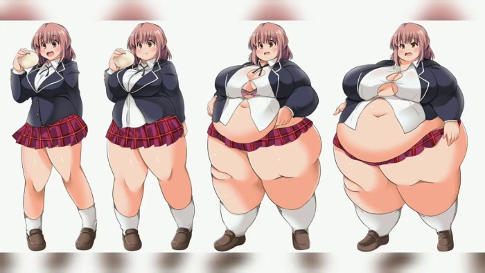 Weight Gain Fat Belly anime