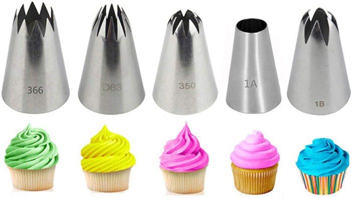Confectionery nozzles 1C 1e 1G 1B cupcake