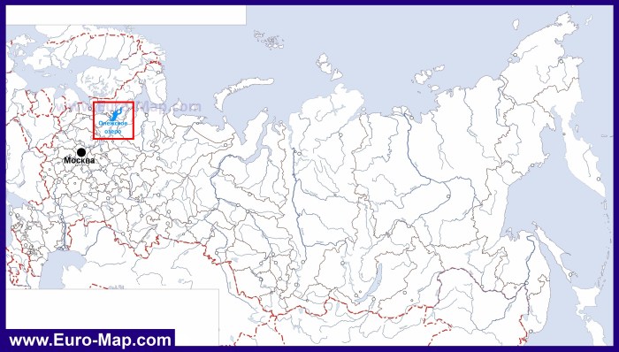 Yaroslavl region on the map of Russia