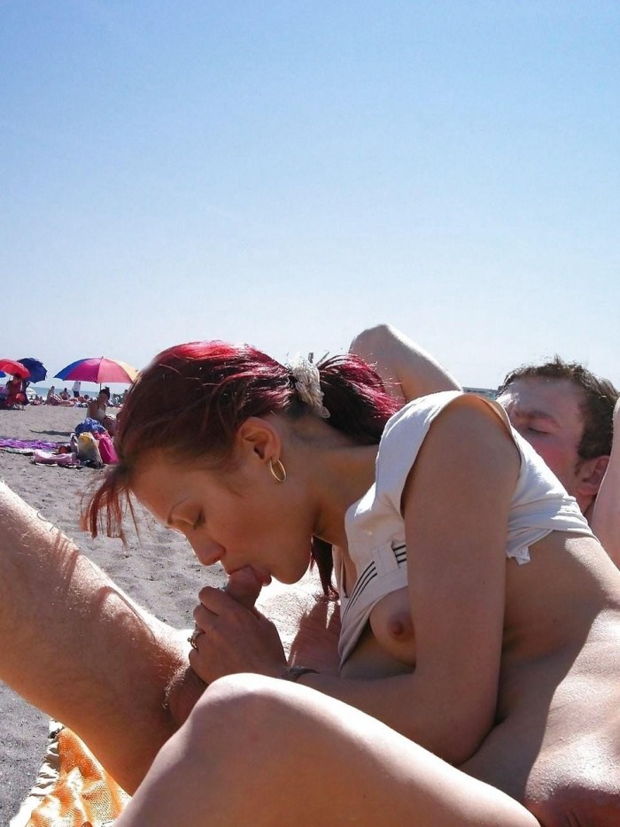 Debauchery on the beach amateur