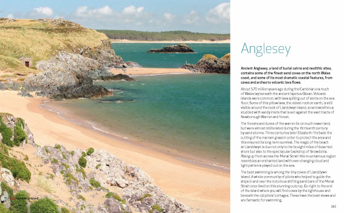 Anglsey Island on the British map