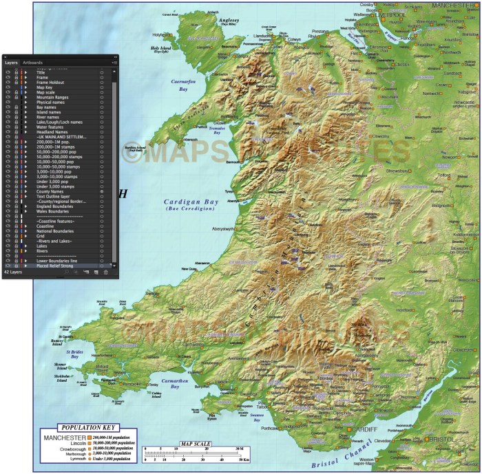 Wales map