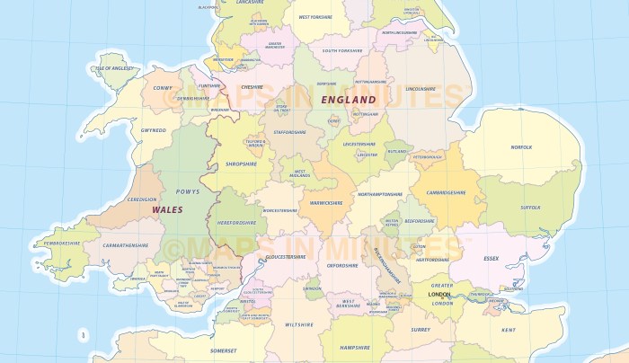 England South map