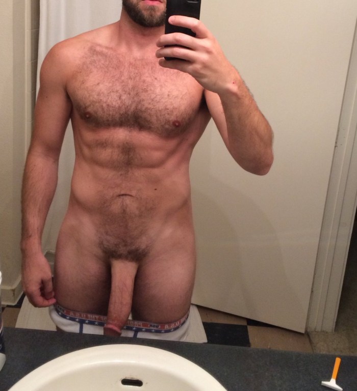 Very Long Cock Selfie - Amateur Straight Guys Naked