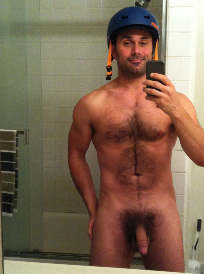 Men's unusual selfies nude