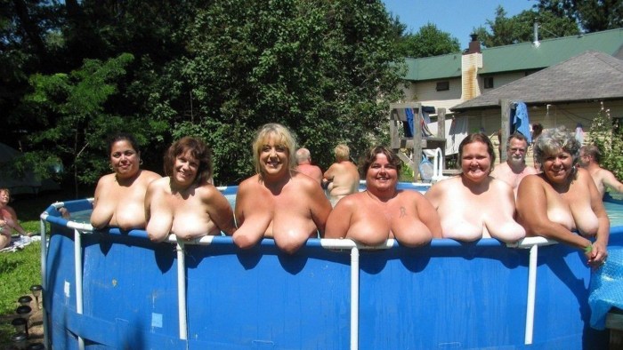 Naked grandmas in the pool thick