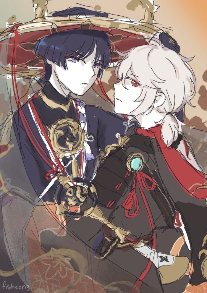 Kazuha and Scaramouche