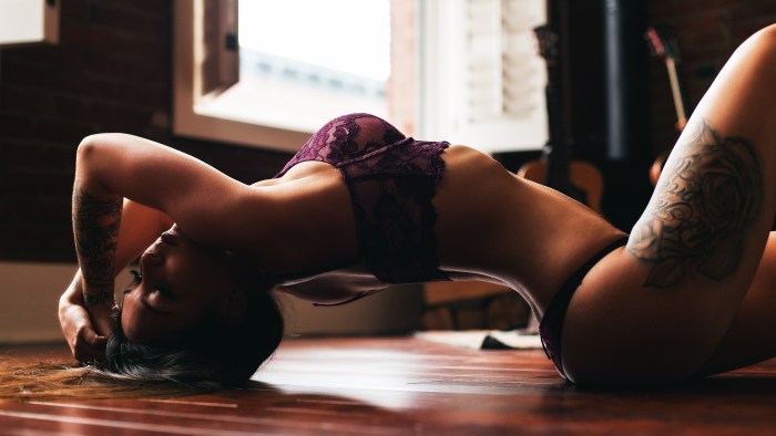 Beautiful bends of the female body