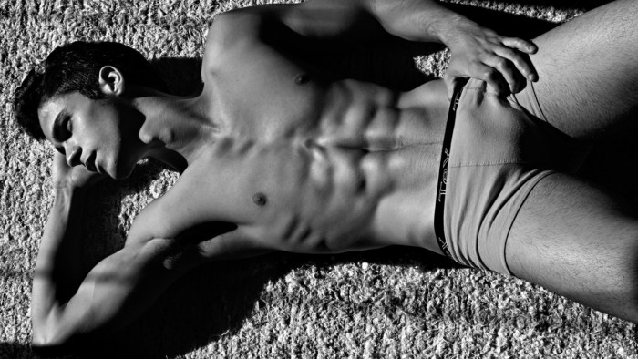 Beautiful naked male body