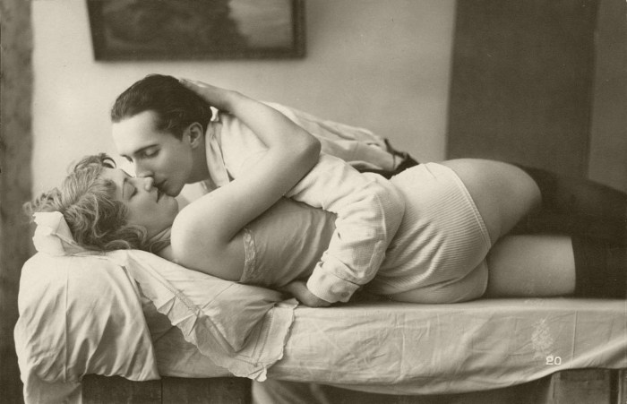 Man and woman in bed