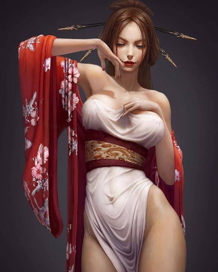 Girl in a dress fantasy