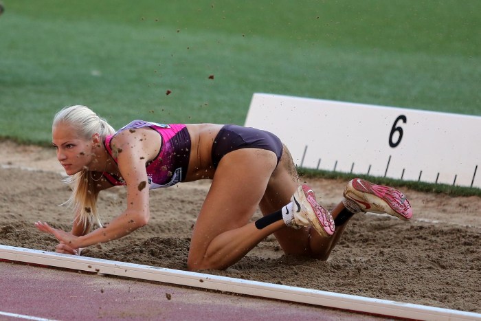 Daria Klina in a swimsuit