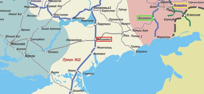 Zaporozhye on the map