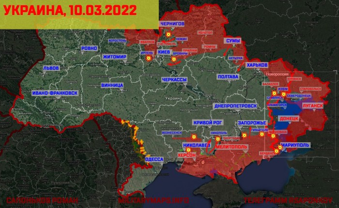 Military map of Ukraine Military map of Ukraine