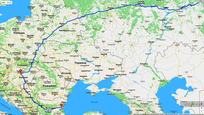 Black Sea on the map of the world