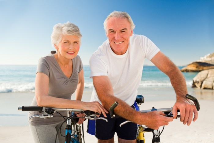Happy elderly patients