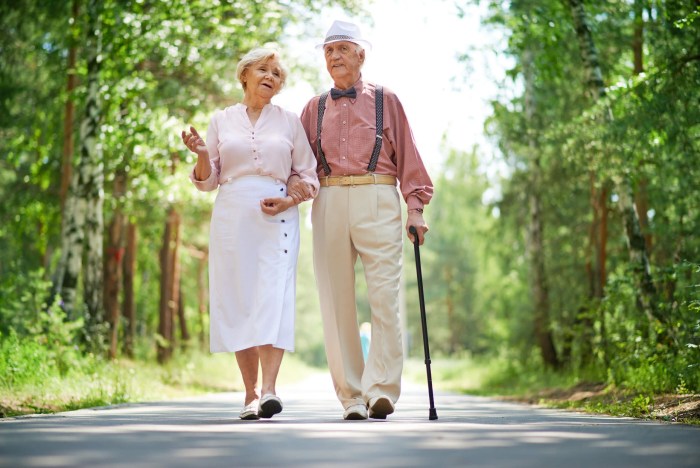 Happy pensioners