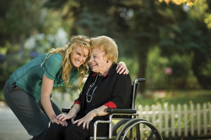 Older people at the table