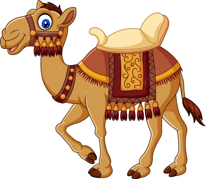 Cartoon camels