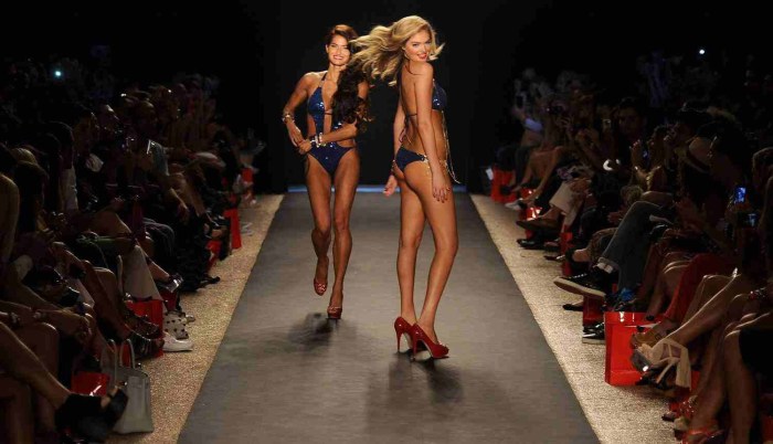 Kate Apton on the catwalk