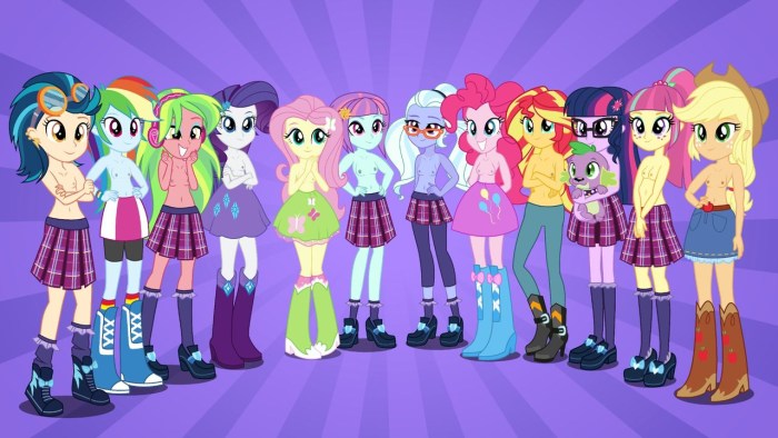 Girls Equestria friends