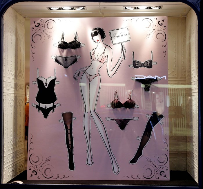 Creative windows of underwear