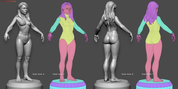 Women's figure 3D model