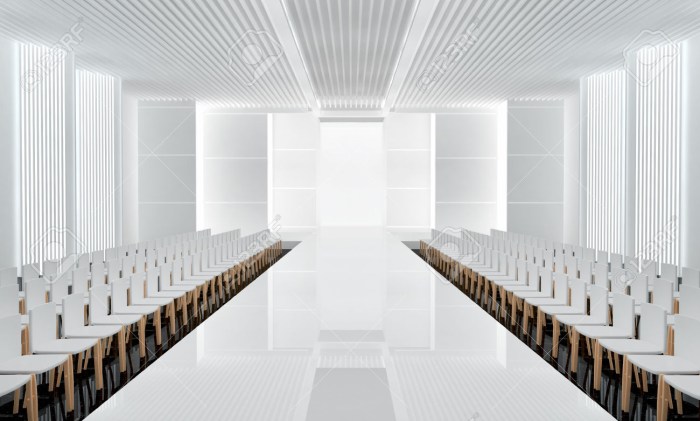 Podium for showing mod white