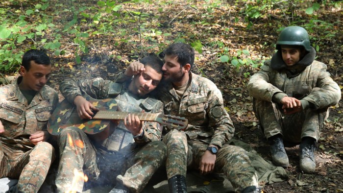 Armenian soldiers in Karabakh