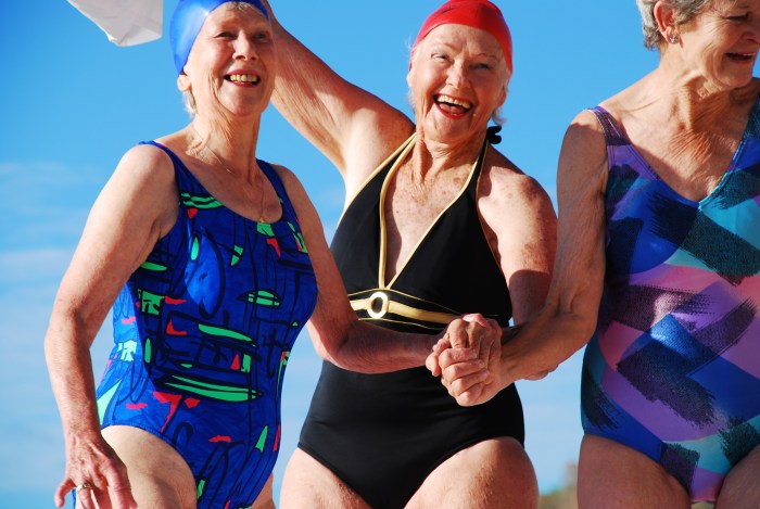 Grandmothers in swimsuits