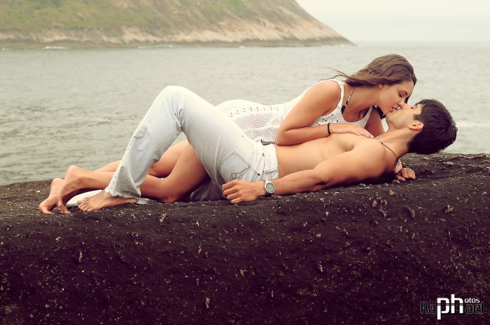 Make love on the shore