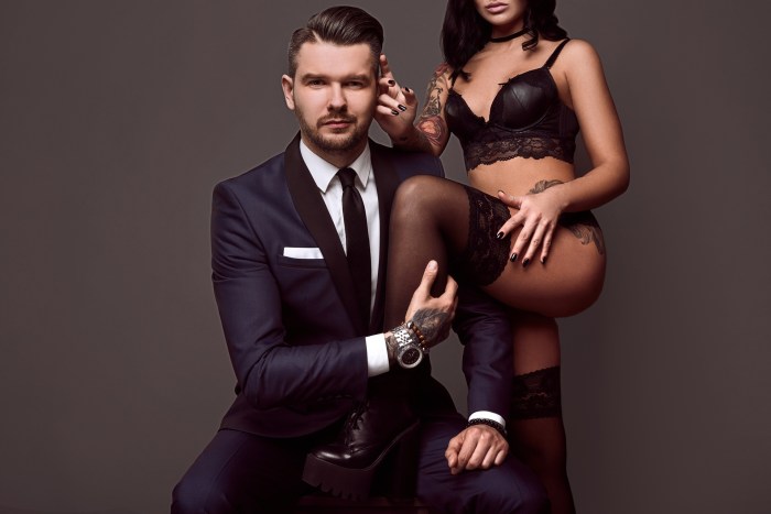 Brutal man in a suit