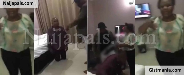 Angry Husband Threatening His Wife