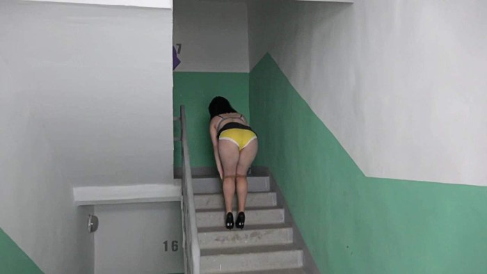 Naked in front of the girls