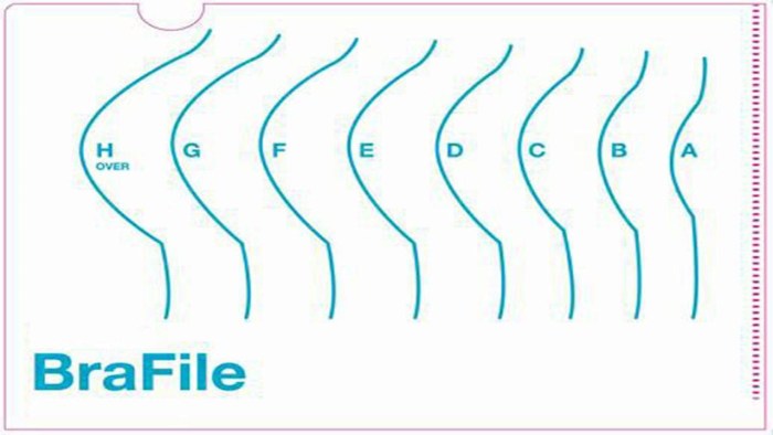 Female breast dimensions 1-9