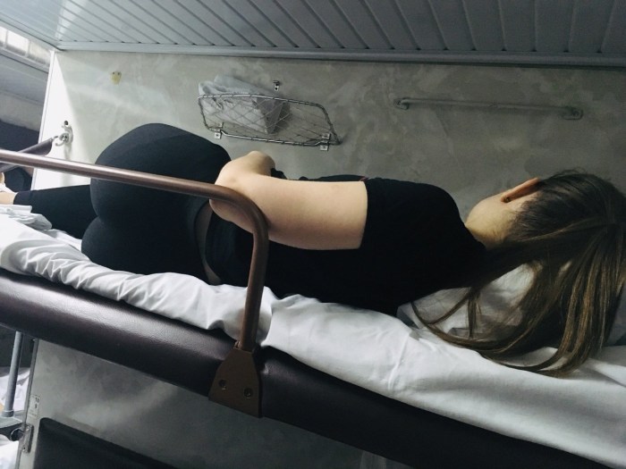 Girls in the compartment