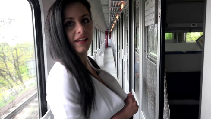 Plazcart on the train legs