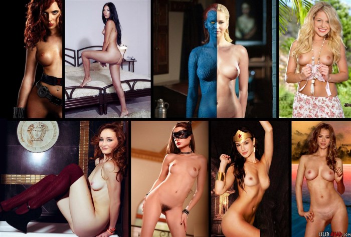 Naked women characters of the actress