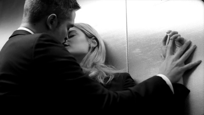Dior Homme with Robert Pattinson in the elevator